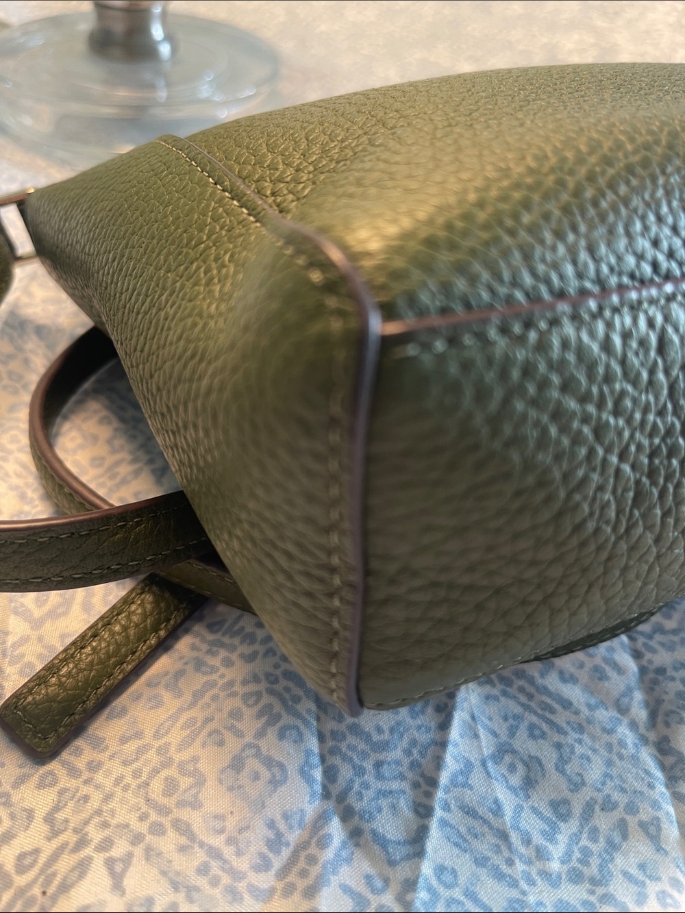 kate spade Olive Green Pebbled Leather Crossbody Bag - Picture 6 of 11